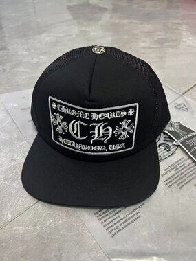 Chrome Hearts Black Hat